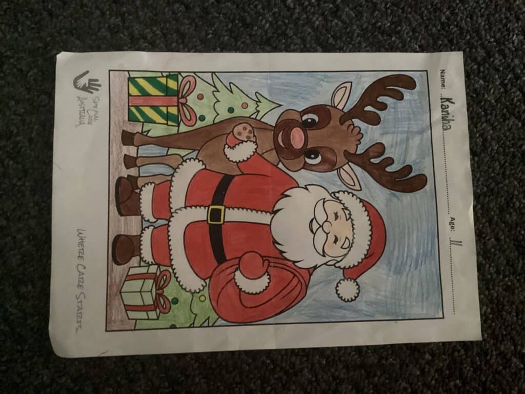 Christmas colouring page 9-12